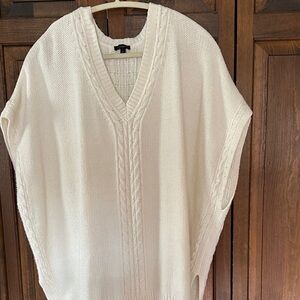 Talbots Cream V-Neck Sweater